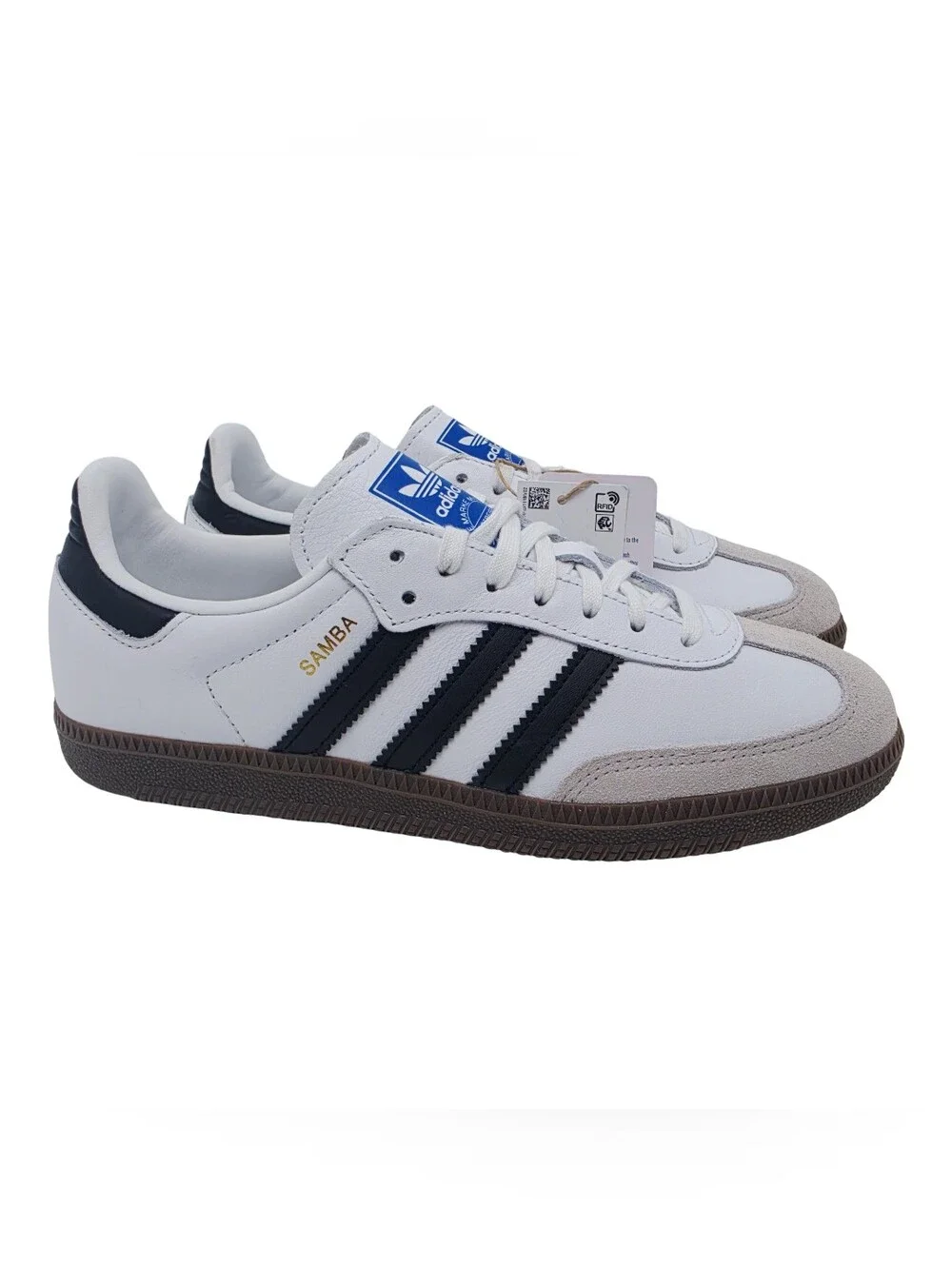 Adidas Samba OG Sneakers Size 5.5 White Granite Black